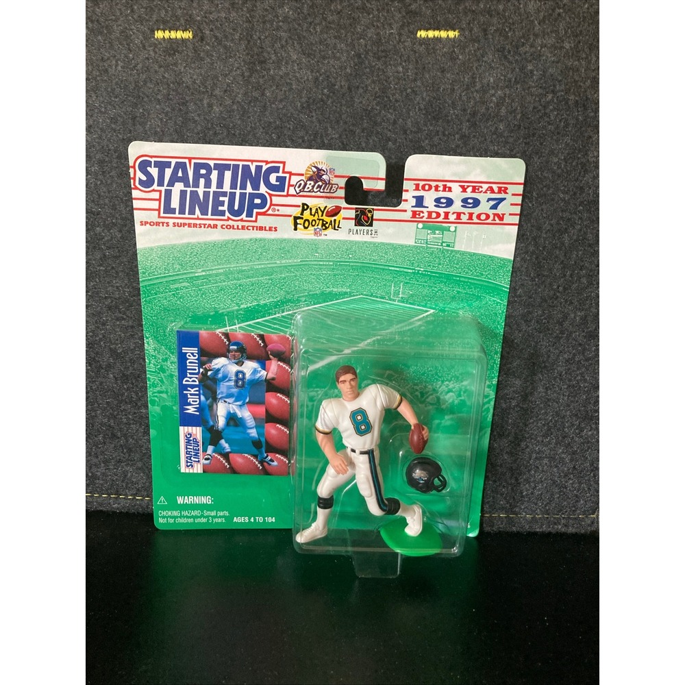 Kenner Starting Lineup Mark Brunell 1997‎ Jacksonville Jaguars NFL Figure Card